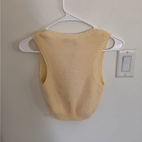 Bec + Bridge Mimi Knit Crop Top Butter NWT Size 4 - Picture 5 of 5